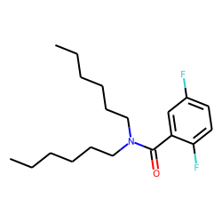2,5-Difluorobenzamide, N,N-dihexyl-