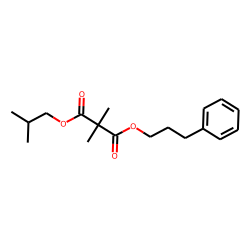 Dimethylmalonic acid, isobutyl 3-phenylpropyl ester