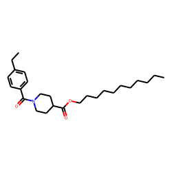 Isonipecotic acid, N-(4-ethylbenzoyl)-, undecyl ester