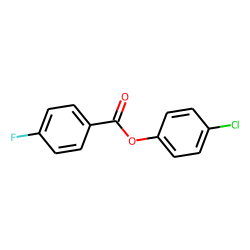 4-Fluorobenzoic acid, 4-chlorophenyl ester
