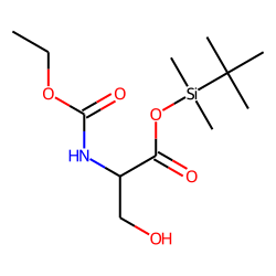 Serine, mono-ethoxycarbonylated, mono-TBDMS
