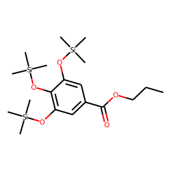 Benzoic acid, 3,4,5-tris[(trimethylsilyl)oxy]-, propyl ester