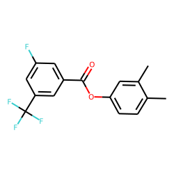3-Fluoro-5-trifluoromethylbenzoic acid, 3,4-dimethylphenyl ester