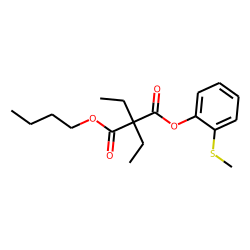 Diethylmalonic acid, butyl 2-methylthiophenyl ester