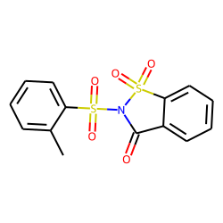 1,2-Benzisothiazolin-3-one, 2-(0-tolylsulfonyl)-, 1,1-dioxide