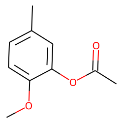 2-Methoxy-5-methylphenol, acetate