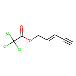 Trichloroacetic acid, pent-2-en-4-ynyl ester