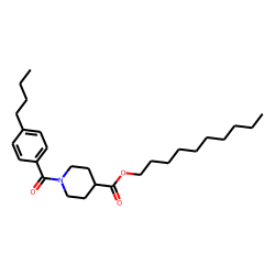 Isonipecotic acid, N-(4-butylbenzoyl)-, decyl ester