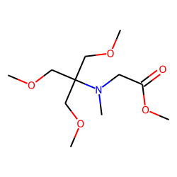 N-[Tris(methyloxymethyl)methyl]-N-methylglycine, methyl ester