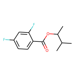 2,4-Difluorobenzoic acid, 3-methylbutyl-2 ester