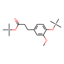 Benzenepropanoic acid, 3-methoxy-4[(trimethylsilyl)oxy]-, trimethylsilyl ester