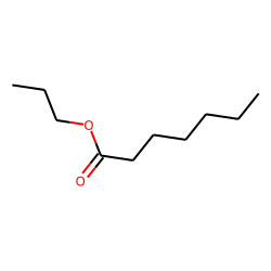 Heptanoic acid, propyl ester