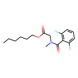 Sarcosine, N-(2,6-difluorobenzoyl)-, hexyl ester