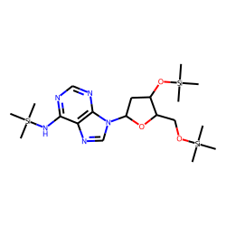 2'-Deoxyadenosine, N-trimethylsilyl-, bis(trimethylsilyl) ether