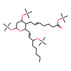(Z)-Trimethylsilyl 7-((2R,3R,4S)-4,6-bis(trimethylsilyloxy)-2-[(S,E)-3-(trimethylsilyloxy)oct-1-enyl]-tetrahydro-2H-pyran-3-yl)hept-5-enoate