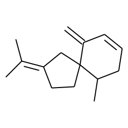 (5R,10R)-10-Methyl-6-methylene-2-(propan-2-ylidene)spiro[4.5]dec-7-ene