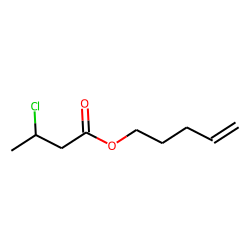 Butanoic acid, 3-chloro, 4-pentenyl ester