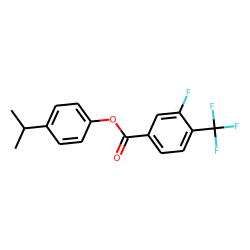 3-Fluoro-4-trifluoromethylbenzoic acid, 4-isopropylphenyl ester