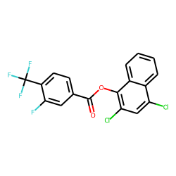 3-Fluoro-4-trifluoromethylbenzoic acid, 2,4-dichloronaphth-1-yl ester