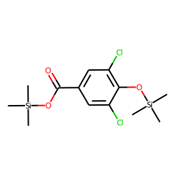 Benzoic acid, 3,5-dichloro-4-hydroxy, bis-TMS