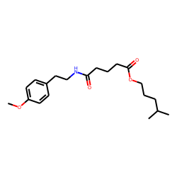 Glutaric acid, monoamide, N-(2-(4-methoxyphenyl)ethyl)-, isohexyl ester