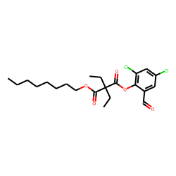 Diethylmalonic acid, 2,4-dichloro-6-formylphenyl octyl ester