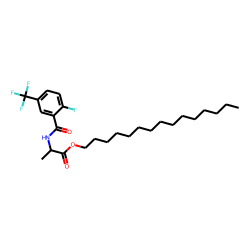 D-Alanine, N-(2-fluoro-5-trifluoromethylbenzoyl)-, pentadecyl ester