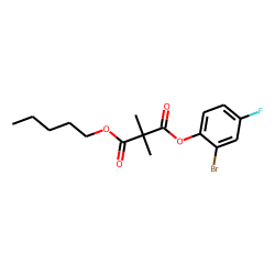 Dimethylmalonic acid, 2-bromo-4-fluorophenyl pentyl ester