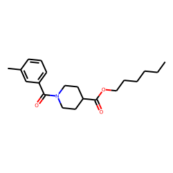 Isonipecotic acid, N-(3-methylbenzoyl)-, hexyl ester