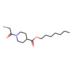 Isonipecotic acid, N-(bromoacetyl)-, heptyl ester