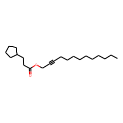 3-Cyclopentylpropionic acid, tridec-2-ynyl ester