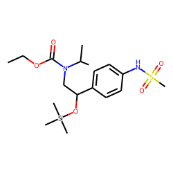 Sotalol, N-ethoxycarbonylated, TMS