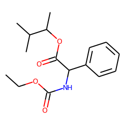 L-2-Phenylglycine, N(O,S)-ethoxycarbonyl, (S)-(+)-3-methyl-2-butyl ester