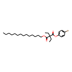 Diethylmalonic acid, 4-bromophenyl tetradecyl ester
