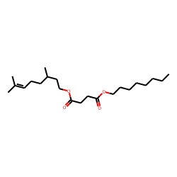 Succinic acid, 3,7-dimethyloct-6-en-1-yl octyl ester