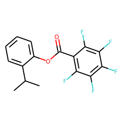 2-Isopropylphenol, pentafluorobenzoyl ester