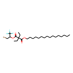 Diethylmalonic acid, 1-bromo-3,3,3-trifluoroprop-2-yl hexadecyl ester