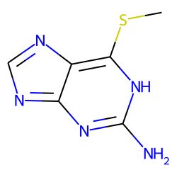 1H-Purin-2-amine, 6-(methylthio)-