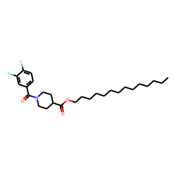 Isonipecotic acid, N-(3,4-difluorobenzoyl)-, tetradecyl ester