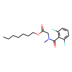 Sarcosine, N-(2,6-difluorobenzoyl)-, heptyl ester