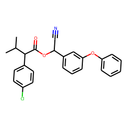 Benzeneacetic acid, 4-chloro-«alpha»-(1-methylethyl)-, cyano (3-phenoxyphenyl)methyl ester,(S-(R*,R*))-