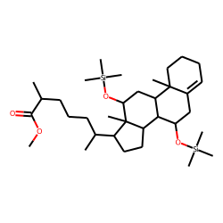 Methyl 7-«alpha»,12-«alpha»-dihydroxy-4-cholestenoate, TMS