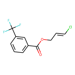 3-Trifluoromethylbenzoic acid, 3-chloroprop-2-enyl ester