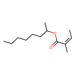 Octan-2-yl (E)-2-methylbut-2-enoate