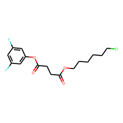 Succinic acid, 3,5-difluorophenyl 6-chlorohexyl ester