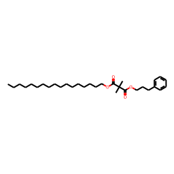 Dimethylmalonic acid, heptadecyl 3-phenylpropyl ester