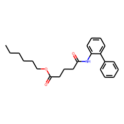 Glutaric acid, monoamide, N-(2-biphenyl)-, hexyl ester