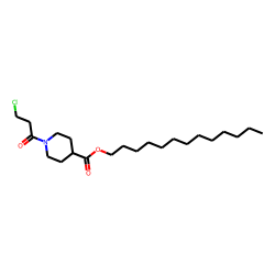 Isonipecotic acid, N-(3-chloropropionyl)-, tridecyl ester