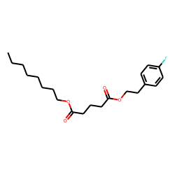 Glutaric acid, 2-(4-fluorophenyl)ethyl octyl ester