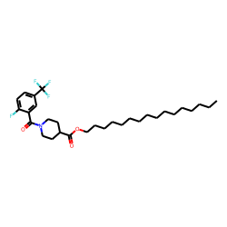 Isonipecotic acid, N-(2-fluoro-5-trifluoromethylbenzoyl)-, hexadecyl ester